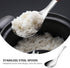 Luxshiny Stainless Steel Rice Scooper, Large Rice Paddle Soup Spoon for Home Kitchen