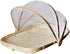 BESTCHANCEUS Hand Woven Bamboo Food Serving Tent Basket - Dustproof, Bug Proof, Rectangle 34CMx29CM for Meals