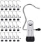 20 Pack Laundry Hook Boot Clips - Portable Stainless Steel Hangers - Hold Hanging Clothes Pins Hooks for Home Travel