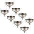 Cosmos Mini Hip Flask Funnel/Wine Pot Filler, Pack of 8 Stainless Steel (Mini Funnel x 8)