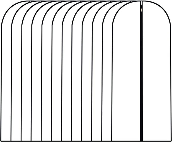Dress Bags for Hanging Clothes - 12 PCS Transparent Waterproof Dustproof Garment Bags for Long Dresses, Costumes,