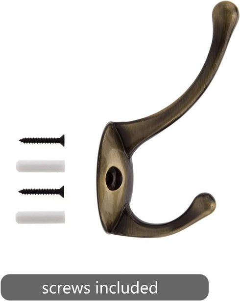 Ulifestar Decorative Bathroom Coat Hooks, 10PC Wall Mounted Hanger Rack for Towel, Jacket, Handbag