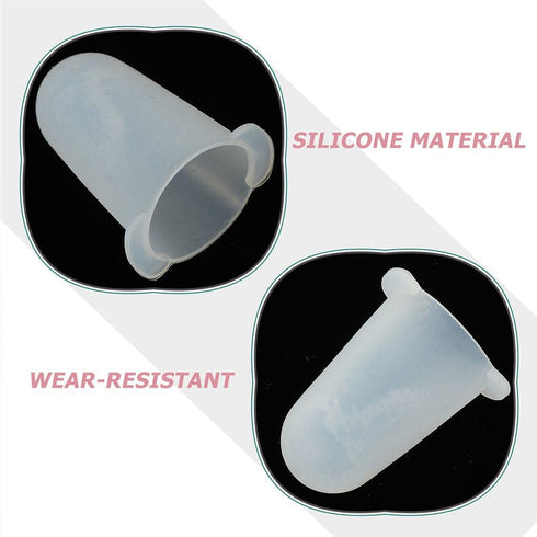 LIFKOME 8pcs Cake Frosting Tip Covers, Silicone Piping Tip Sleeves, Protective Cap Bakeware Set