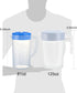 0.63 Gallon/2.4 Litre Plastic Pitcher with Lid BPA-FREE Eco-Friendly Carafes Mix Drinks Water Jug for Hot/Cold Lemonade Juice Beverage Jar Ice Tea Kettle (81oz, Blue) by DeSJ