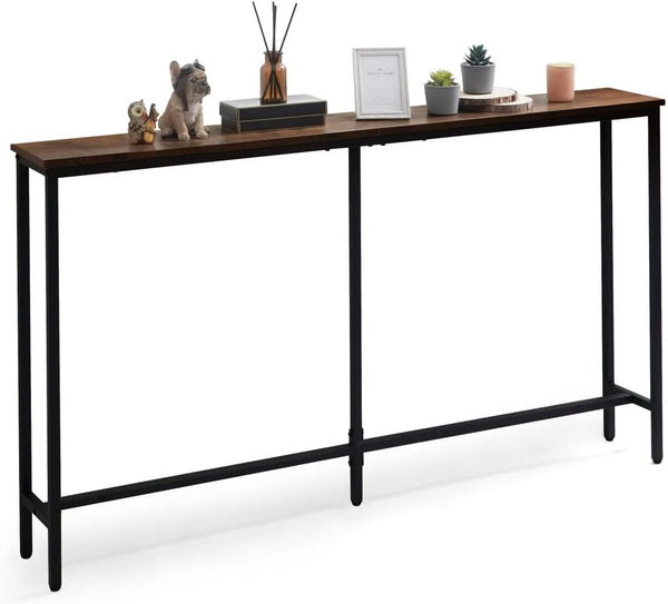 CAPHAUS 47 Narrow Long Console Table for Entryway, Classic Design Sofa Living
