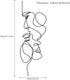 Minimalist Metal Wall Art, Abstract Iron Facial Line Sculpture, Modern Black Decor for Living Room Bedroom Office