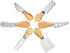 Cheese Knives Set - 6PCS Mini Stainless Steel Cheese Knives - Cheese Knife, Spreader, Fork, Slicer, Cutter, Butter