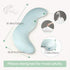 Body Pillows for Adults, Full Body Pillow for Side Sleepers, Long Body Pillow for Bed, Pea Pod Shape Long Pillow