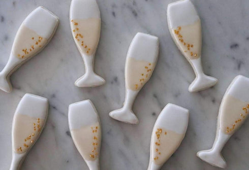 Champagne Glass Cookie Cutter, 4.25" by Ann Clark, Made in USA