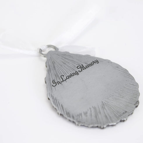 Cathedral Art Abbey & CA Gift Tear-Shaped Memorial Ornament, One Size, Silver, Christmas