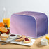 Toaster Cover 4 Slice, Wide Slot Machine Washable with Hang Loop (16x16"), Purple, 2PCS