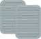 Smithcraft Silicone Trivets Mats for Hot Dishes, Hot Pads for Countertops, Set of 2 in Light Grey