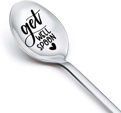 Get Well Spoon, Inspirational Sobriety Gifts for Women, Best Friend Gift for Post Surgery Recovery, Cancer Survivor