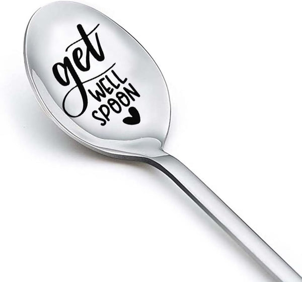 Get Well Spoon, Inspirational Sobriety Gifts for Women, Best Friend Gift for Post Surgery Recovery, Cancer Survivor