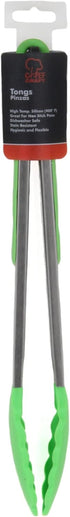 Chef Craft Premium Silicone Tongs, 12 inch, Green
