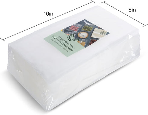 Vacuum Sealer Bags, 100 Gallon 11" x 16", Quart 8" x 12", Pint 6" x 10", Commercial Grade PreCut Bags