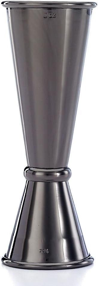 Barfly Japanese Style Jigger | 1 oz x 2 oz, Gun Metal Black