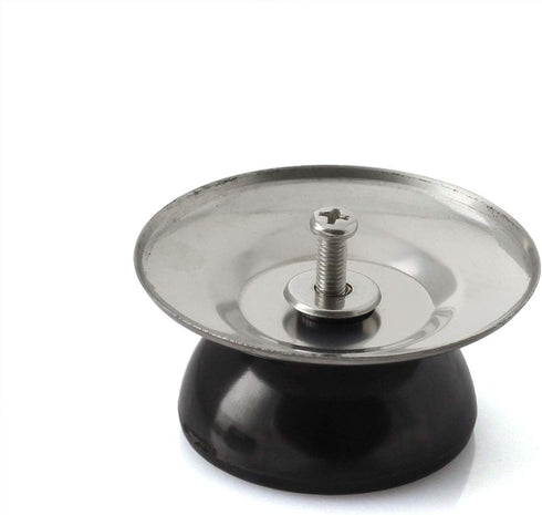 2-Pack Universal Pot Lid Knob Handle, Stainless Steel Base Circular 5.3x7cm Dia - Kitchen Cookware Replacement