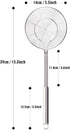YFWOOD 5.5 Inch Spider Strainer Skimmer, Solid Stainless Steel Ladle with Large Handle for Kitchen Deep Frying