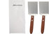 Newtay 2 Pieces Small Brownie Cookie Spatula - Metal Stainless Steel with Wooden Handle for Kitchen Cooking