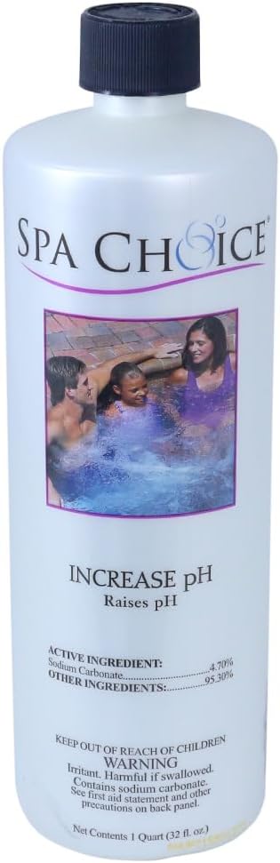 SpaChoice 1-Quart Premium Increase pH, Liquid pH Increaser for Hot Tub, Made