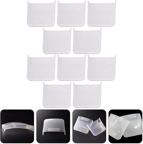10pcs Plastic Water Box for Rice Cooker, Mini Essentials, Steam Catcher, Condensation Collector, White
