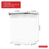 Set 2; 175 oz 5.2L DWLLZA KITCHEN Large Flour Sugar Storage Containers of FL. - Plastic Airtight Food Storage