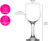 LAV Small Premium Wine Glasses Set of 6 - Clear 8 Oz White Wine Glasses, Tulip Shape Short Stem for Dinner Tables and