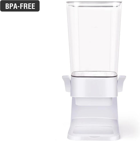 Double Cereal Dispenser - Large Countertop Storage Containers for Pantry Dry Food, 2PC