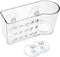 AMUONTY Sponge Holder for Kitchen Sink, Plastic Suction Organizer for Brush and Sponge (5.7" x 2.4" x 3.1")