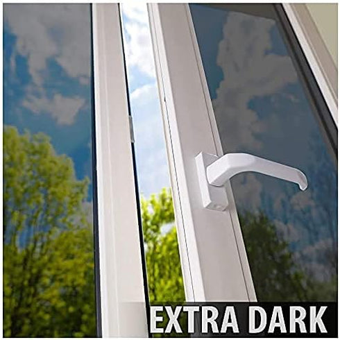 BDF S05 Window Film Daytime Privacy and Heat Control, Mirror Silver 5 (Very Dark), 24in X 16ft