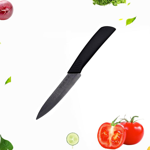 Professional Kitchen Ceramic Knife Set with Sheaths, Super Sharp Rust Proof Stain Resistant (6" Chef, 5" Utility, 4"
