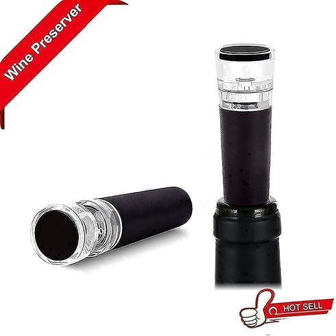6 Pack Vacuum Wine Stopper, Reusable Silicone Caps, Air Remover Corks, Leakproof Wine Bottle Sealer for Wedding