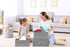 Foldable Storage Baskets, 3 Piece Waterproof Plastic Box with Lid for Toys/Shoes, Multiple Sizes, Grey