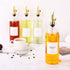 500ml, Set 2 Molimoli Oil and Vinegar Dispenser with Metal Pour Spout, Weighted Pourer, Glass Bottle Dispenser