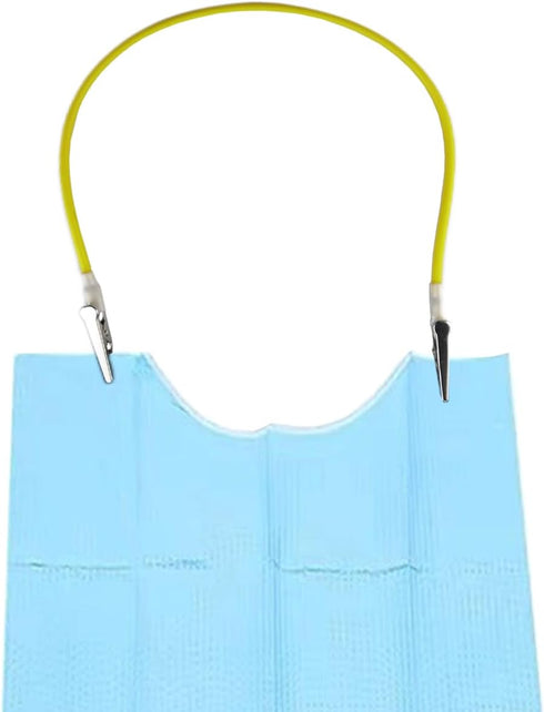 GXXMEI 12-Pack Colorful Silicone Dental Bib Clips - Durable Napkin Holders by