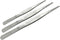 Adecco LLC Stainless Steel Tongs Tweezer, Precision Serrated Tips for Seafood, 8" 10" 12"