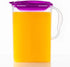 LocknLock Aqua 3 Quarts Water Jug with Handle, BPA Free Plastic Pitcher, Flip Top Lid, Purple for Teas and Juices