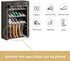 5 Closet Calmootey Tier Shoe Rack Organizer,Portable Shoe Shelf with Nonwoven Fabric Cover