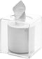 Cq Acrylic Tissue Box Holder - Clear Square Cover for Kleenex, Napkin, Facial Tissue Dispenser, 5.5 Inch