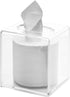 Cq Acrylic Tissue Box Holder - Clear Square Cover for Kleenex, Napkin, Facial Tissue Dispenser, 5.5 Inch