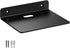 YUjieSTC Small Floating Shelf 6 Inch, Black Metal Wall Mount, Floating Wall Shelves