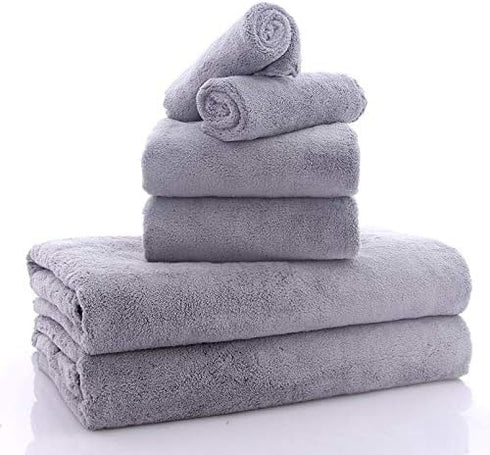 Set 2 2 2 6 MOONQUEEN Ultra Soft Towel - Quick Drying - Bath Towels Hand Towels Washcloths - Microfiber Coral Velvet