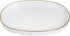 MAONAME White Decorative Tray, Oval Serving Tray with Handles, Plastic Trays for