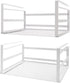 Nxconsu 2Pack Under Shelf Storage Basket Organizer, Heavy Duty White Hanging Holder for Cabinet Pantry Kitchen