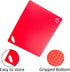 Flexible Cutting Boards Set, 2 Pack Colored Cutting Board Set with Easy-Grip Handles, Set of 4