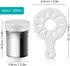 2 Pcs Stainless Steel Dredges and Powdered Shaker - 16 pcs Printing Molds Stencils for Kitchen Baking