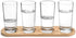 Kitchen Countertop Cup Organizer, Wooden Drink Holder Storage Stand for 4 Cups, Durable and Stylish