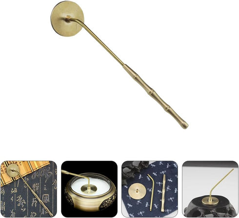 NUOBESTY Incense Ash Long Handle Press Seal Stick Shovel for DIY Fragrance Accessories Home Shop Decor