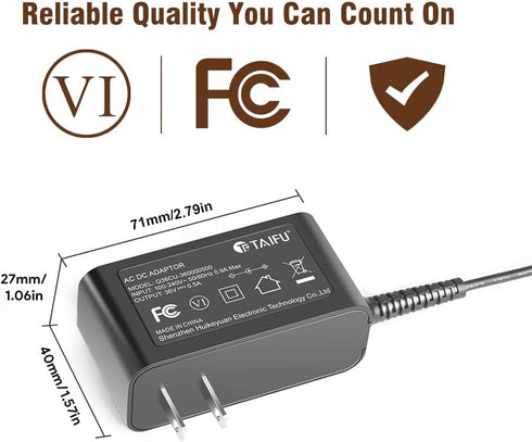 HOMPANY Vacuum Charger, TAIFU AC Adapter for SmartVac11 and Laresar Ultra 7 Cordless Vacuum